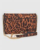 Verde Γυναικεία Τσάντα Χιαστί 16-8298 Animal Print Brown : 3