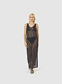 Verde Γυναικείο Πλεκτό Φόρεμα 52-0165 Black : 1