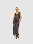 Verde Γυναικείο Πλεκτό Φόρεμα 52-0165 Black : 2