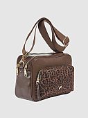 Verde Γυναικεία Τσάντα Χιαστί 16-8911 Animal Print Brown : 2