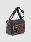 Verde Γυναικεία Τσάντα Χιαστί 16-8911 Animal Print Black : 2