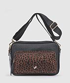 Verde Γυναικεία Τσάντα Χιαστί 16-8911 Animal Print Black : 1