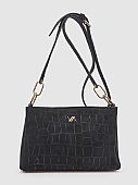 Verde Γυναικεία Τσάντα Χιαστί 16-8855 Black : 1