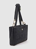 Verde Γυναικεία Τσάντα Χιαστί 16-8855 Black : 2