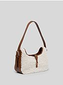 Nolah Τσάντα Ώμου Sheepy Offwhite Brown : 2