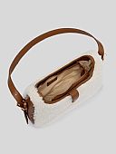 Nolah Τσάντα Ώμου Sheepy Offwhite Brown : 3