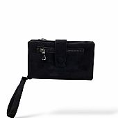 Πορτοφόλι με suede υφή W-2033-10 Black : 1
