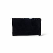 Πορτοφόλι με suede υφή W-2033-10 Black : 2
