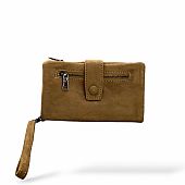 Πορτοφόλι με suede υφή W-2033-10 Brown : 1