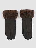 Verde Γυναικεία Γάντια 02-0859 Animal Print Black : 1