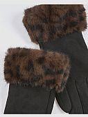 Verde Γυναικεία Γάντια 02-0859 Animal Print Black : 2