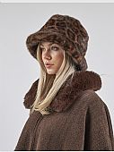 Verde Γυναικείο Καπέλο 05-0914 Animal Print Brown : 2
