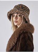 Verde Γυναικείο Καπέλο 05-0914 Animal Print Taupe : 2