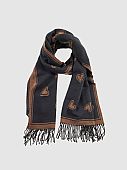 Verde Γυναικείο Κασκόλ/Εσάρπα 06-1155 Black : 1