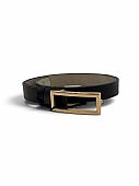 Δερμάτινη Ζώνη μαύρη με χρυσά στοιχεία CT1012 Black gold : 1