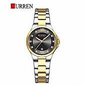 Curren Γυναικείο ρολόι 9107 Silver Gold Black : 1