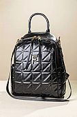Fragola Πολυθέσιο γυναικείο Backpack FE254-black-shiny : 1