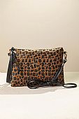 Fragola Γυναικεία τσαντάκι Χιαστί/Χειρός PC32-camel-leopard : 1