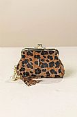Fragola Μικρο Πορτοφόλι κερμάτων PC05-26AN-camel-leopard : 1