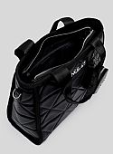 Nolah Τσάντα Χιαστί Ώμου Ryder Medium Black Silver : 3