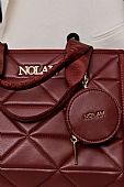 Nolah Τσάντα Χιαστί Ώμου Ryder Medium Burgundy : 5