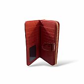 ESLEE Γυναικείο Πορτοφόλι Λουστρίν F6395 Dark Red : 4