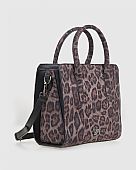 Verde Γυναικεία Τσάντα Χειρός 16-8296 Animal Print Black : 2