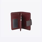 AXEL Πορτοφόλι Με Monogram Print Λεπτομέρεια 1101-2017 BORDO : 3