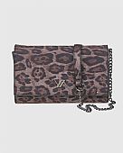 Verde Γυναικεία Τσάντα Χιαστί 16-8298 Animal Print Black : 1