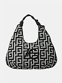 Γυναικεία Τσάντα Ώμου Μαίανδρος Ari Giorgio 2503-01 Black-White  : 2