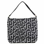 Γυναικεία Τσάντα Χιαστί/Ώμου Ari Gorgio 2525-01 Black-White : 3