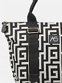 Γυναικεία Τσάντα Ώμου Μαίανδρος Ari Giorgio 89377 Black-White : 2