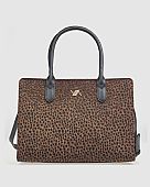Verde Γυναικεία Τσάντα Χειρός 16-8262 Animal Print Brown : 1